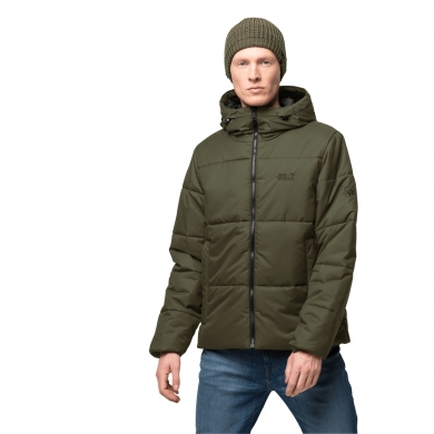 Jack Wolfskin Winter Jacket Kyoto XT - windproof insulation jacket - bonsai green men